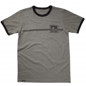 Camiseta Fox Heritage Ringer Heather negra S